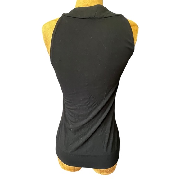 White House Black Market Black Beaded Tank Top EUC XXS - Picture 4 of 9